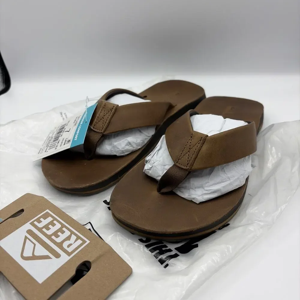 Reef Ojai Classic Slim Thong Sandals Men’s US Size 7 EU 39 Dark Brown CJ6246 NWT